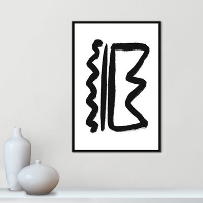 Collection de dessins au trait, reddition encadrée sur toile par Leah Straatsma