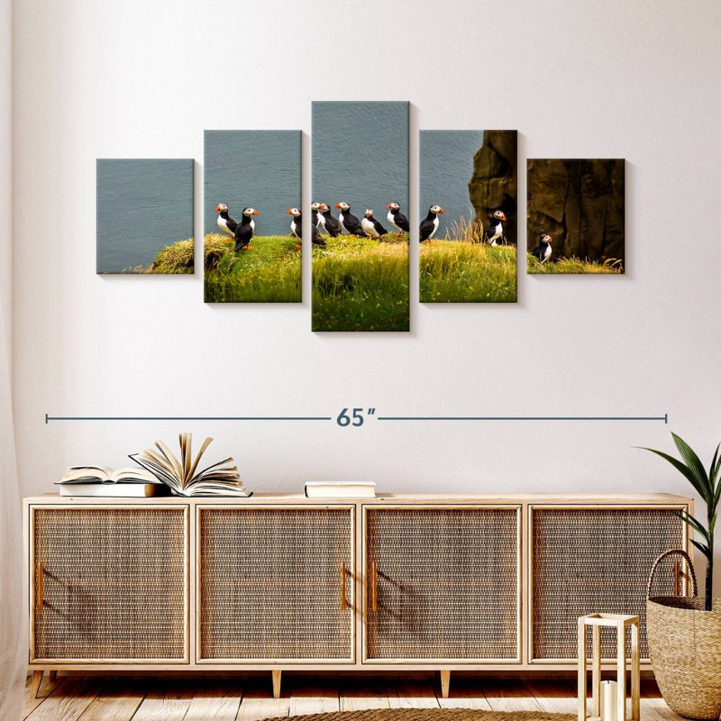 Oiseaux Cliff Puffin, H 24 po x l 55 po
