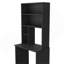 Bureau d'ordinateur Monroe, quatre tablettes, finition noire