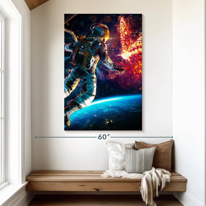Kelan Astronaut Walk Fantasy, 51" H x 34" W