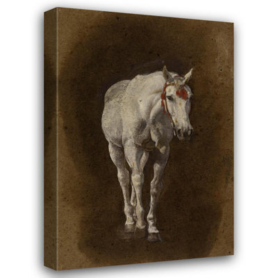 "Cheval" par Léon Bonnat - Art mural sur toile tendue avec châssis