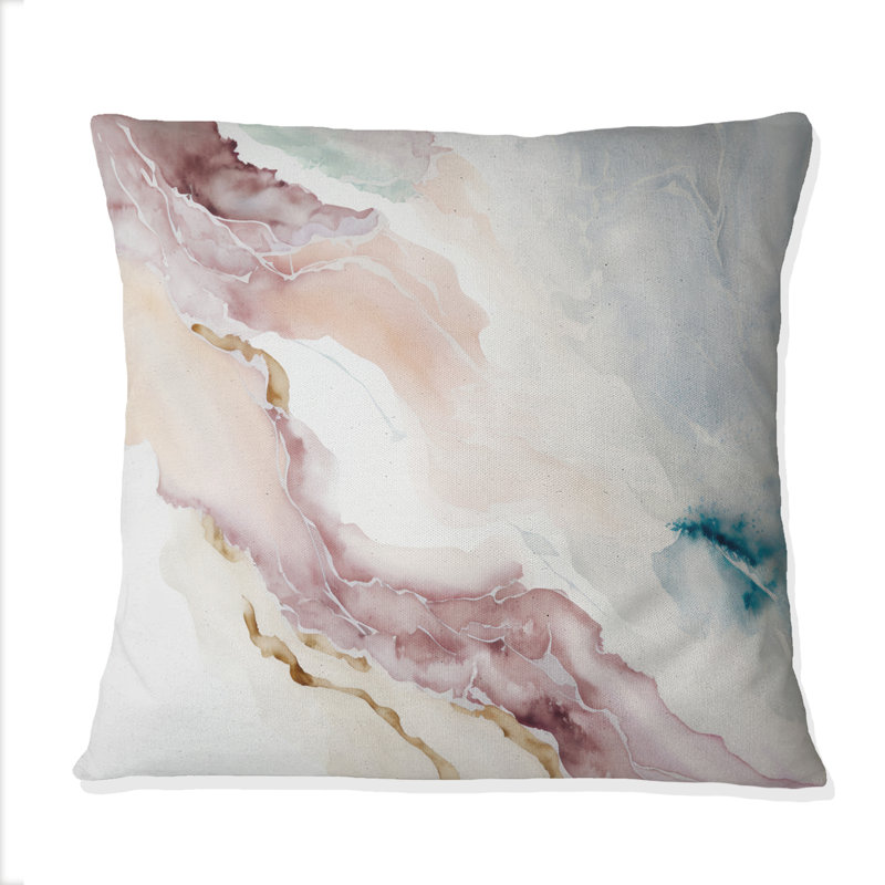 Coussin Sudden Solitude In Elevated Blush III - Abstract Abstract