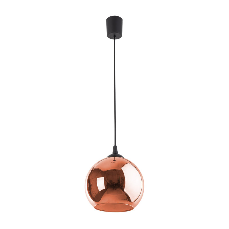 Baumgardt 1 - Light Stainless Steel Pendant, 115cm H x 25cm W x 25cm D, Copper