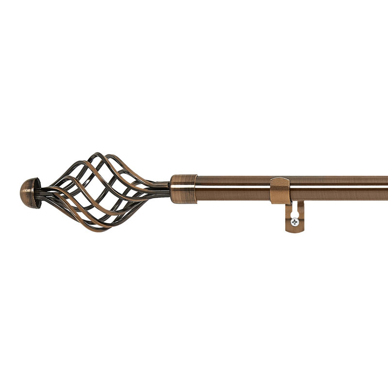 Tringle à rideaux simple Gillon, H 1 po x l 120 po x P 1 po