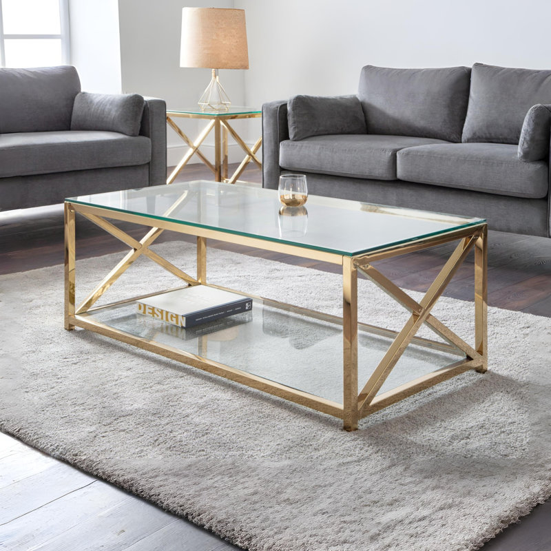 Trueblood Coffee Table, Gold