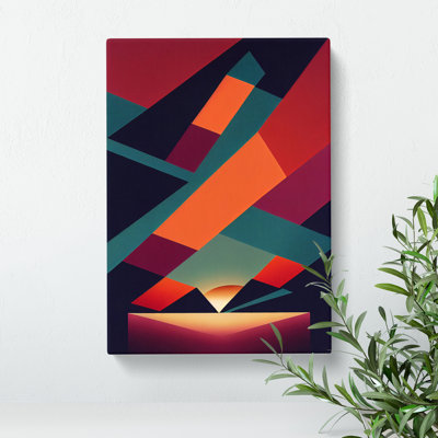 Incomparable Abstract Sunset - Wrapped Canvas Print