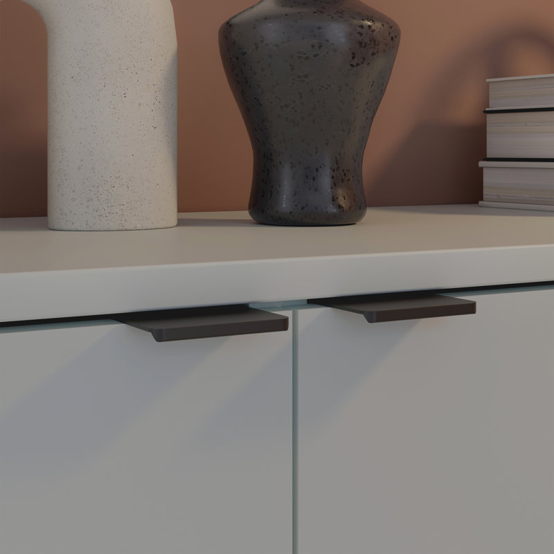 Ganymede 2 Door Cupboard, Light Grey