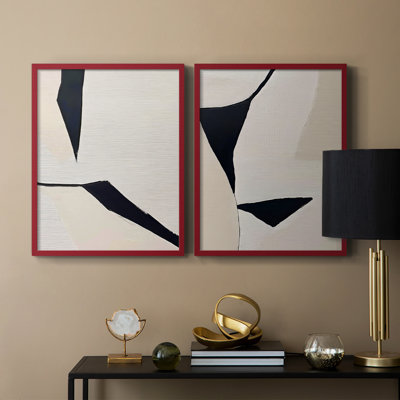 Série ABSTRACT DCxxxi - reproduction encadrée de qualité supérieure - prête à être accrochée - aucun clou requis - aucun clou requis