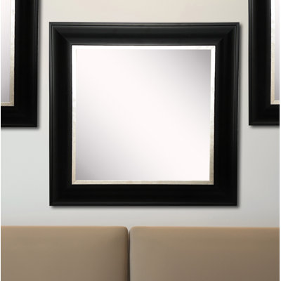 Arlinna Solid Wood Flat Wall Mirror