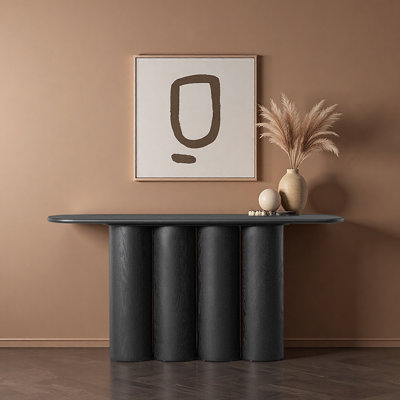 Italian-style light luxury simple console table