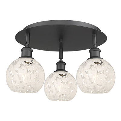 Benten Glass Semi Flush Mount