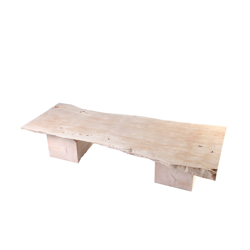 Table basse rustique blanche