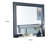 Zeny Dresser Mirror, 40 Inch Rectangular, Slate Blue Solid Wood Frame
