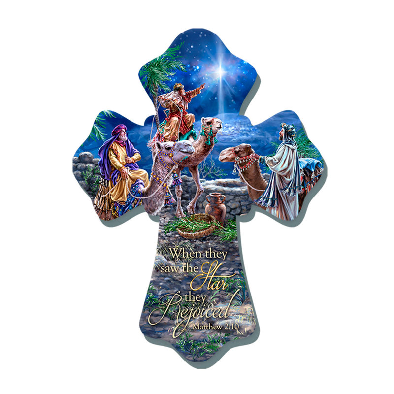 Croix en bois Wise Men