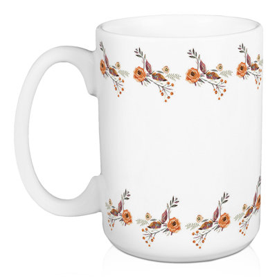 Tasse à café à feuilles jaunes Hopp