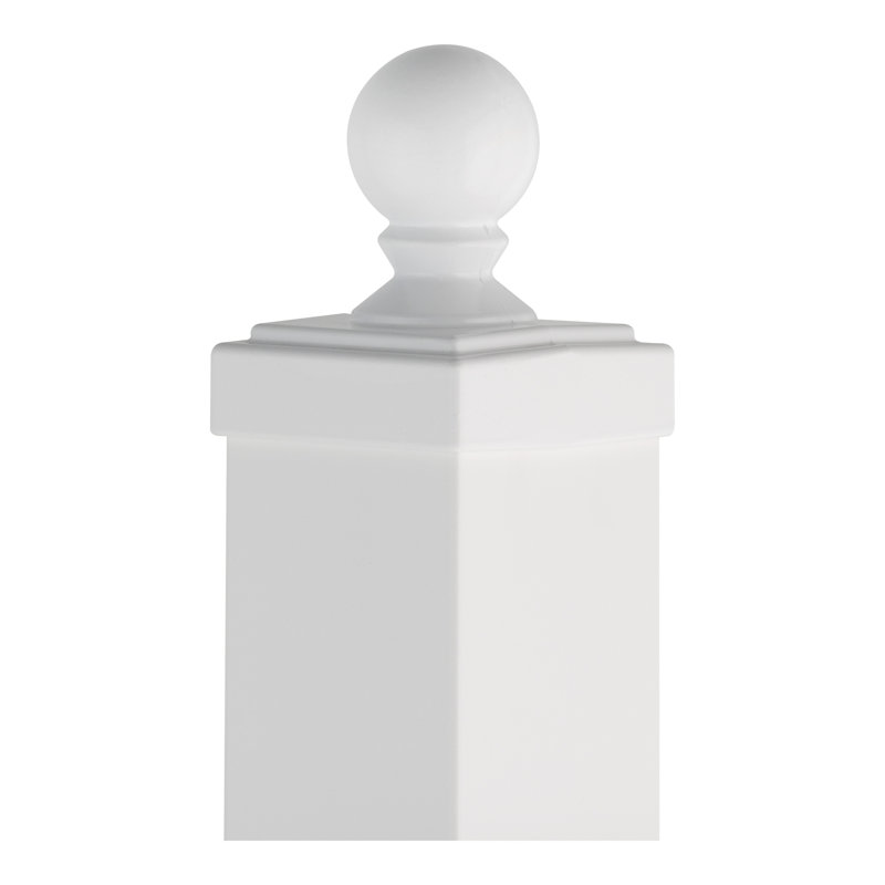 Ball Finial, White