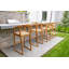 Tabouret de bar intérieur / extérieur Nordic Teak