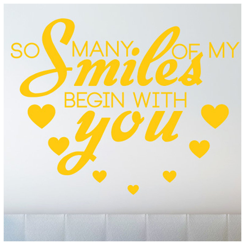 Wall Decal, Dark Yellow, Large