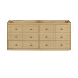 Serena 60 in. Double Sink Bathroom Vanity in White Oak