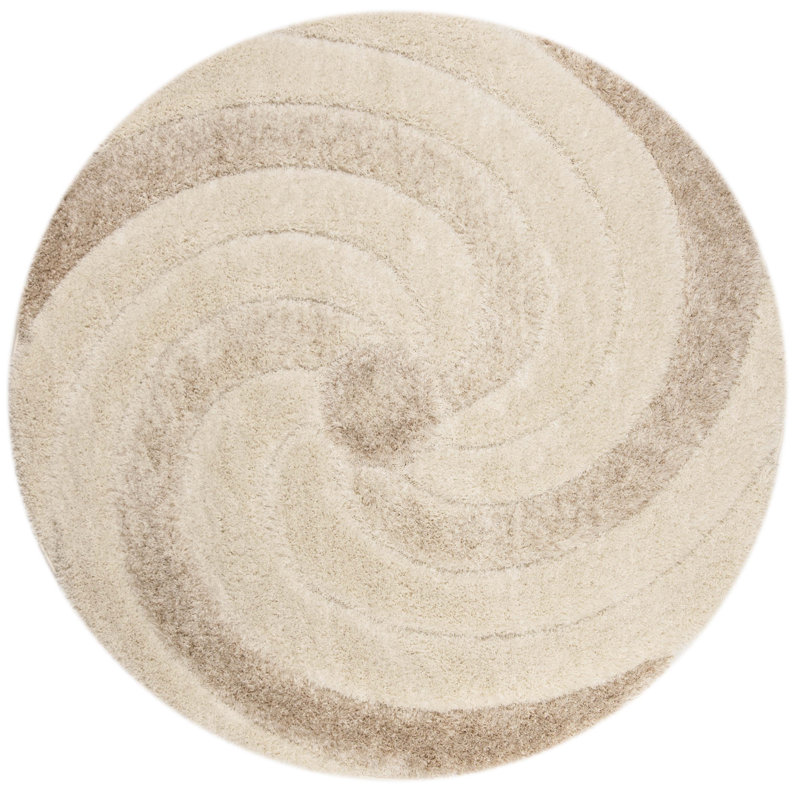Tapis abstrait Coolarm Selarmo Performance, Rond 6 pi 7 po