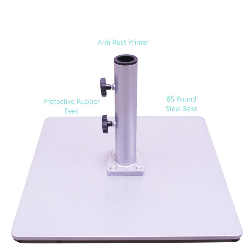 Base de parasol autoportante Phat Tommy, Argent