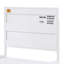 Lit plateforme en métal blanc, lit de cargaison accueillant, sommier tapissier non requis avec finition, design, pour chambre à coucher chic