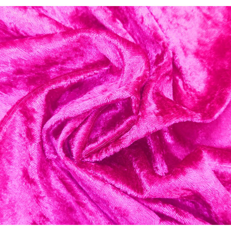 Purple Crushed Velvet Tablecloth 120'''', Hot Pink, 108cm W x 108cm L