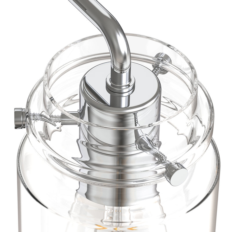 Éclairage de salle de bain à 3 lumières à intensité variable, Chrome poli, H 9,4 po x l 31,5 po x P 6 po, Quatre lumières