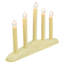 Lustre de Noël à 5 lumières sur base de baies et clochettes de Noël - 14,5 po - ensemble de 4