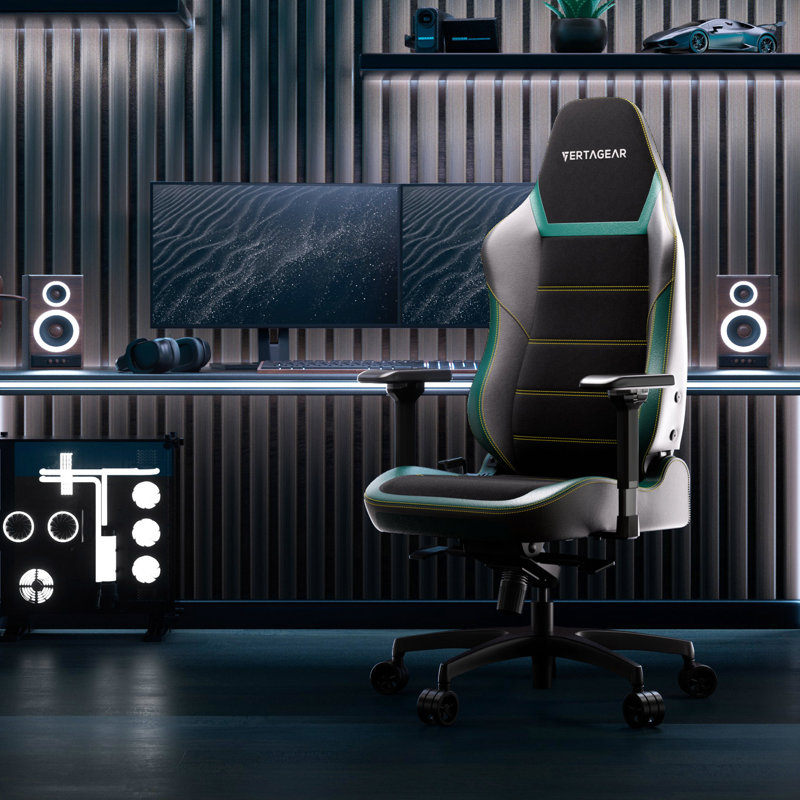 Fauteuil de jeu ergonomique Vertagear PL6800 avec systèmes de siège lombaire et vertaair Contourmax - rouge bourgogne