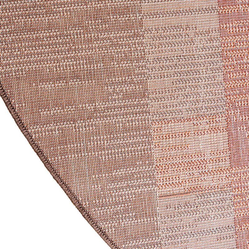 Tapis brun foncé Alair, Rond 5 pi