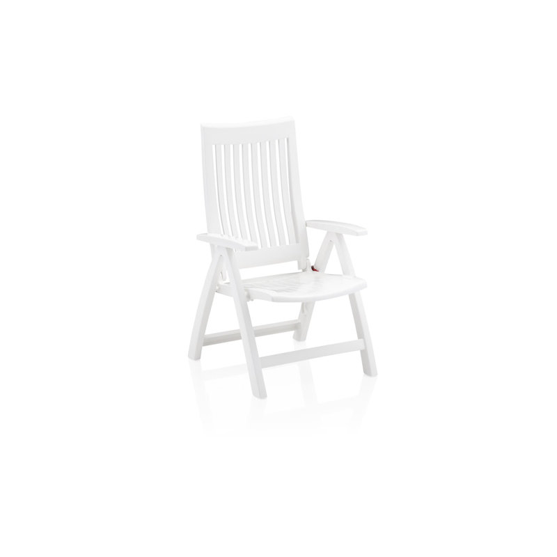 Multi-position chair, white, plastic