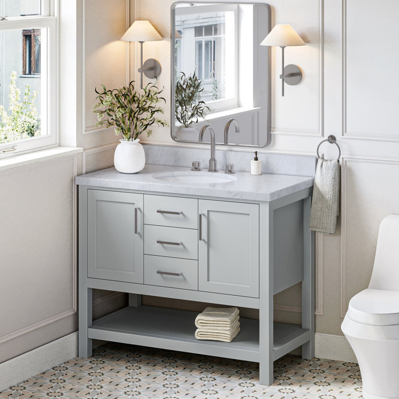 Bayhill 43'' W Single Vanity, Gray