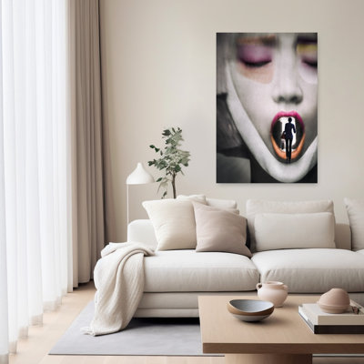 «Woman's Inner Journey», reproduction d'art murale moderne abstraite