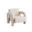 Chaise d'appoint en sherpa moderne