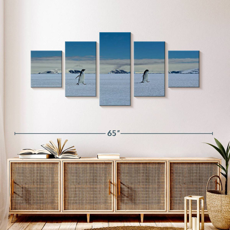Marching Penguins, 24" H x 55" W