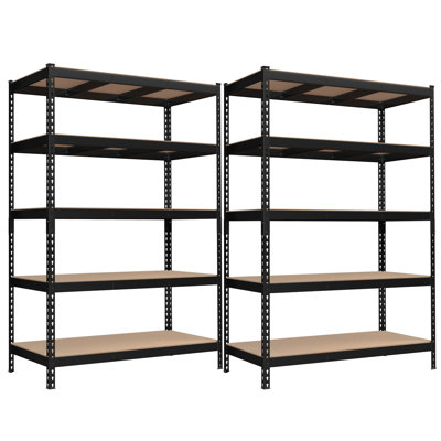 5-Tier Adjustable Shelving Units (Set of 2)
