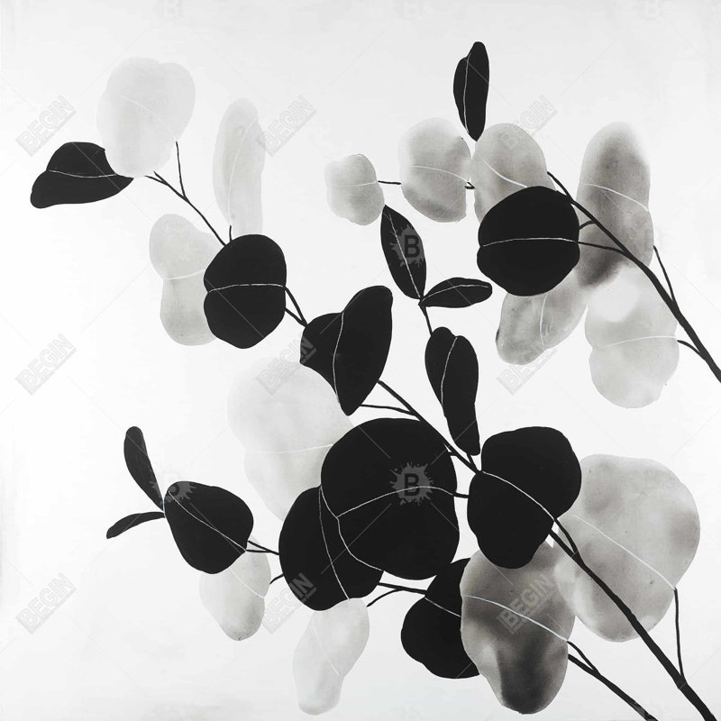 " Branches With Leaves ", 32 x 32
