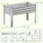 COMHOMA 2 Pack Raised Garden Bed With Legs 4X2x2.5Ft,Large Elevated Galvanized Metal Planter Box With Drainage Holes,Outdoor Growing Kit With Gloves Tools For Backyard Patio Lawn,Sliver-124861788-124959758