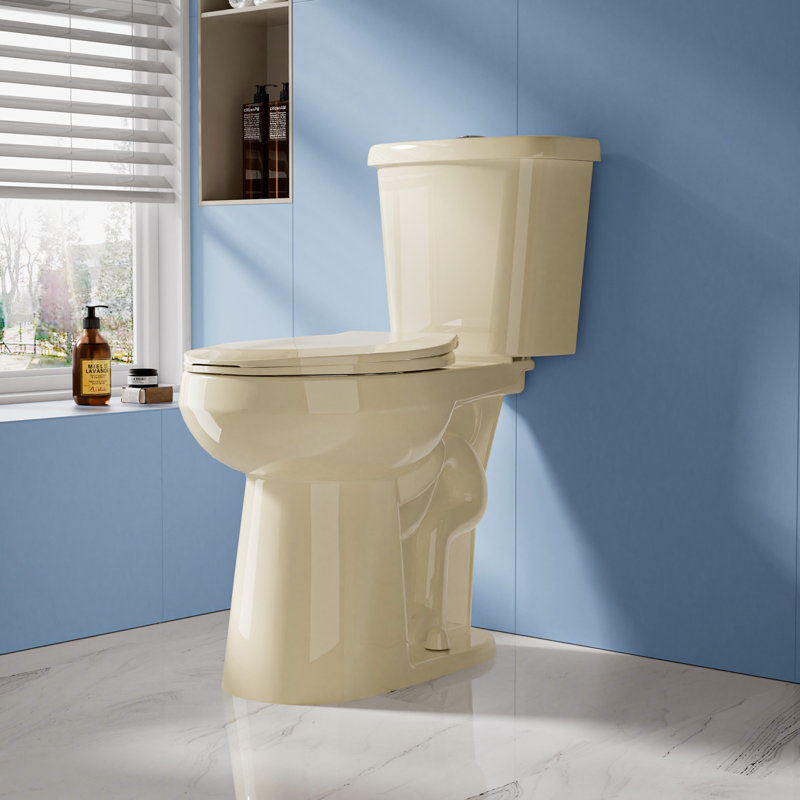 Toilette compacte deux pièces 21 po 1,1 / 1,6 GPF à chasse double avec siège à fermeture en douceur, Os