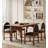 Rectangular French-style retro all-solid-wood dining table-110743678