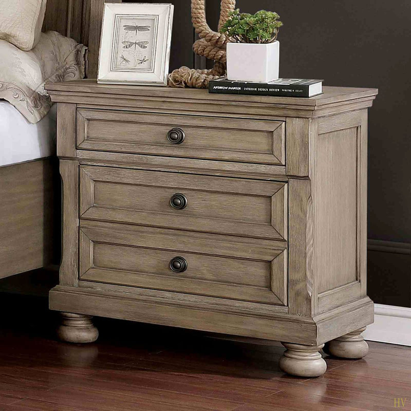 Table de chevet style transitionnel 1pc