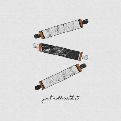 Just Roll with It - peinture sur toile tendue