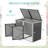Outdoor Stainless Steel Galvanized Steel Garbage Shed - Pneumatic Pole And Lockable Door - Can Store 2 Garbage Bins, Suitable For Gardens And Courtyards-120852070