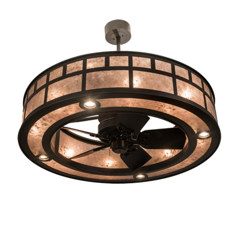 T" Mission" Downrod Ceiling Fan