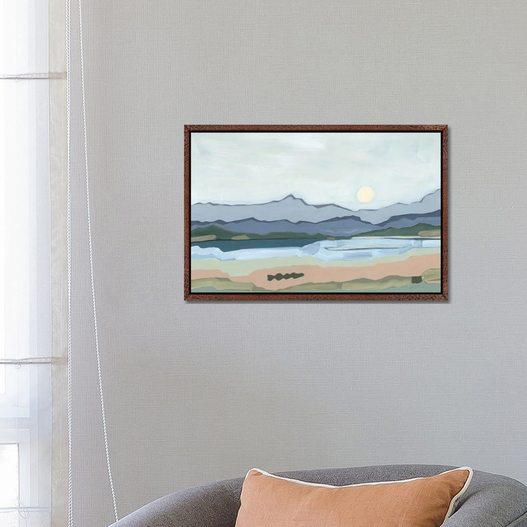 Moonrise Over The Valley, 2023 by Andrea Mejia - Gallery-Wrapped Canvas Giclée on Canvas