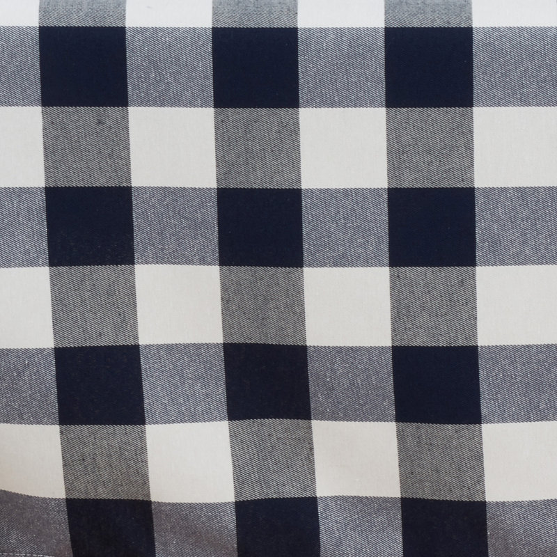 Salerno Buffalo Plaid Tablecloth, Navy/White, 70" W x 70" L