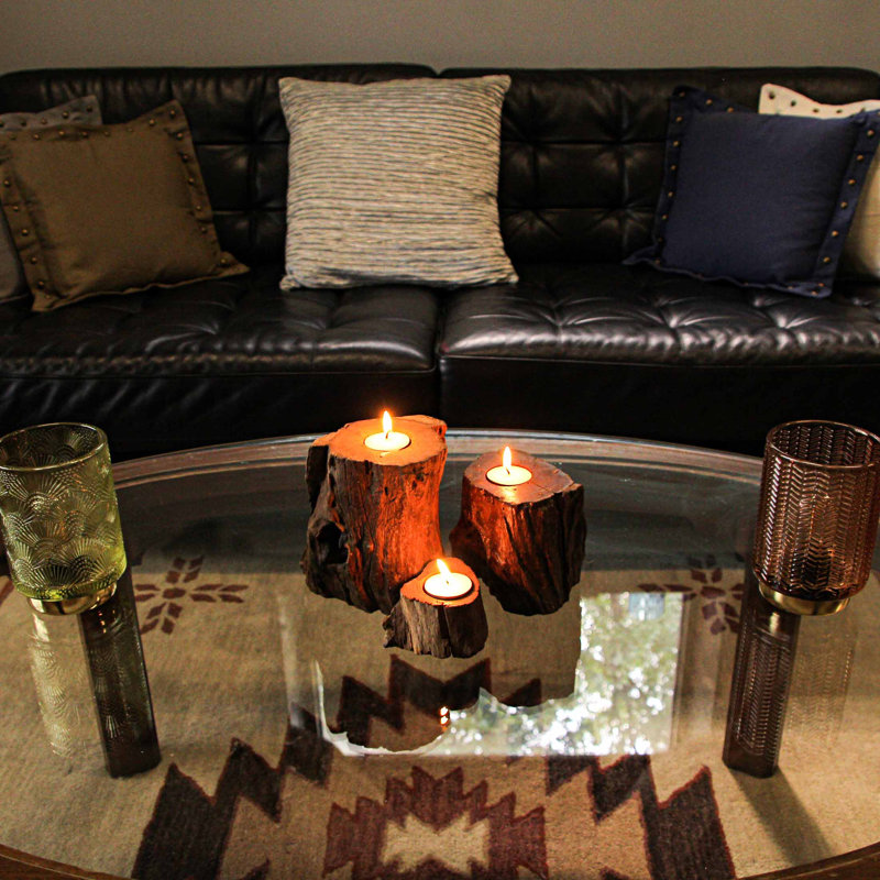 6'' H Wood Wall Tealight Holder