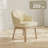 Modern Upholstered Dining Chair with Wooden Legs-2105994138