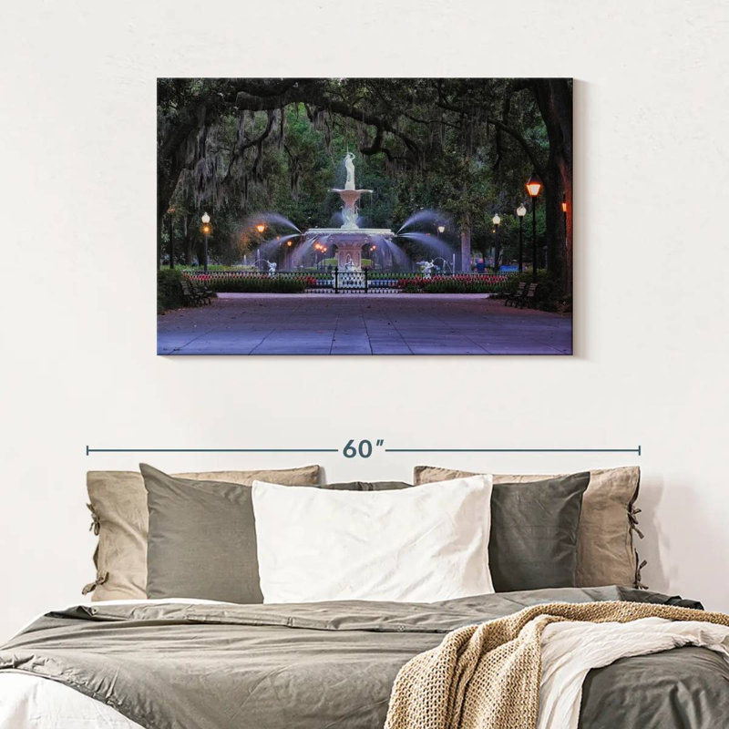 Fontaine Ravi Forsyth Park à Savannah, H 30 po x l 45 po